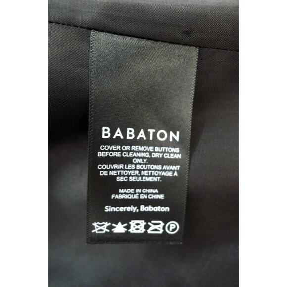 BABATON Tweed Linen-Blend Double-Breasted Index Blazer Jacket XS ARITZIA $228 - Picture 11 of 13